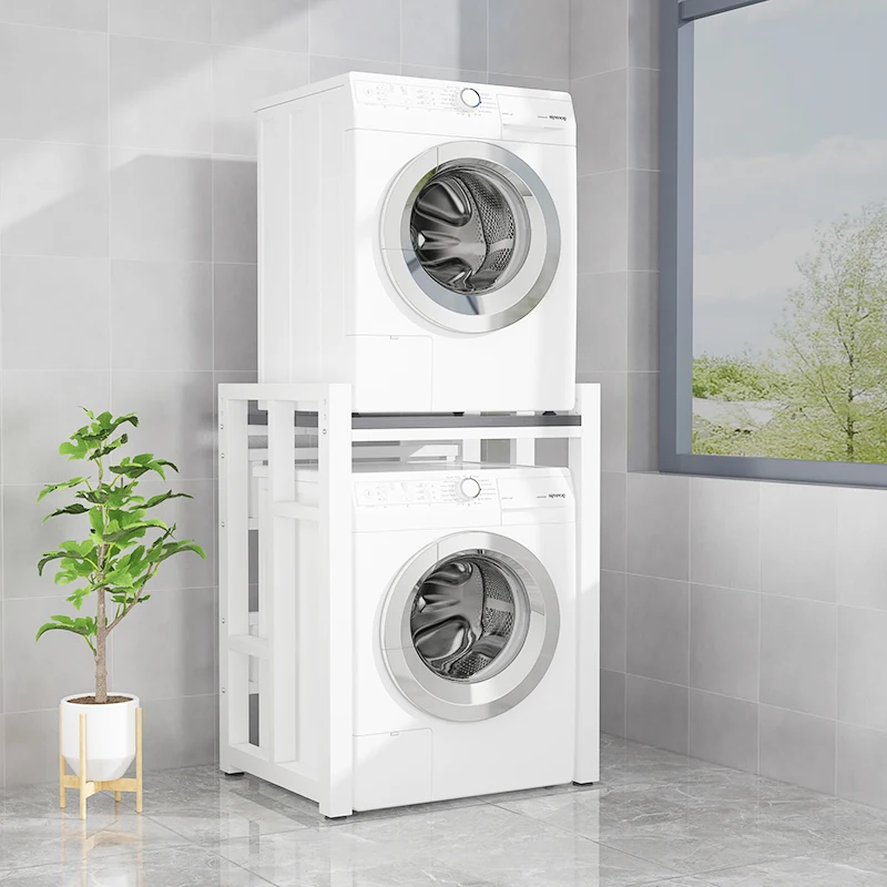 Rak mesin cuci Drum pulsator tebal Rak pengering bertumpuk mesin cuci