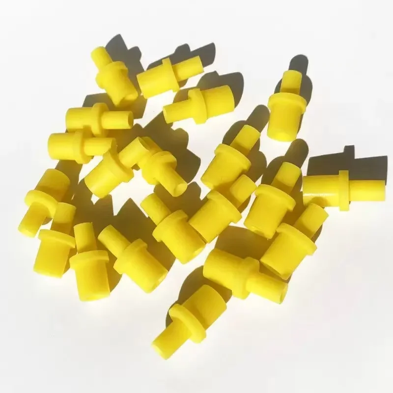 Yellow Syringe Silicone Soft Pumping Air Hollow Part Rubber Connector 4 4.0 4mm CISS Inkjet Cartridge Cleaning Tools