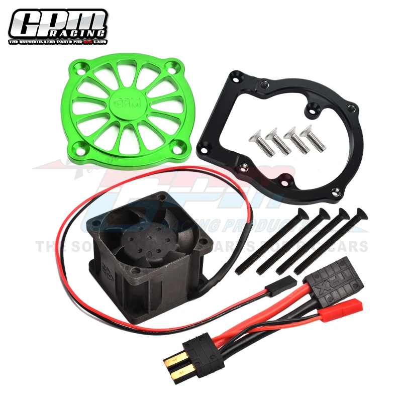 GPM Aluminum Motor Heatsink With Cooling Fan For TRAXXAS Sledge Monster Truck