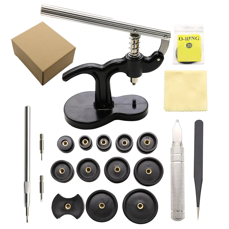 

20Pcs Watch Press Tool for Watch Back Remover Closer Repair with Watch Battery Fitting Dies for Watchmaker 12 Mold