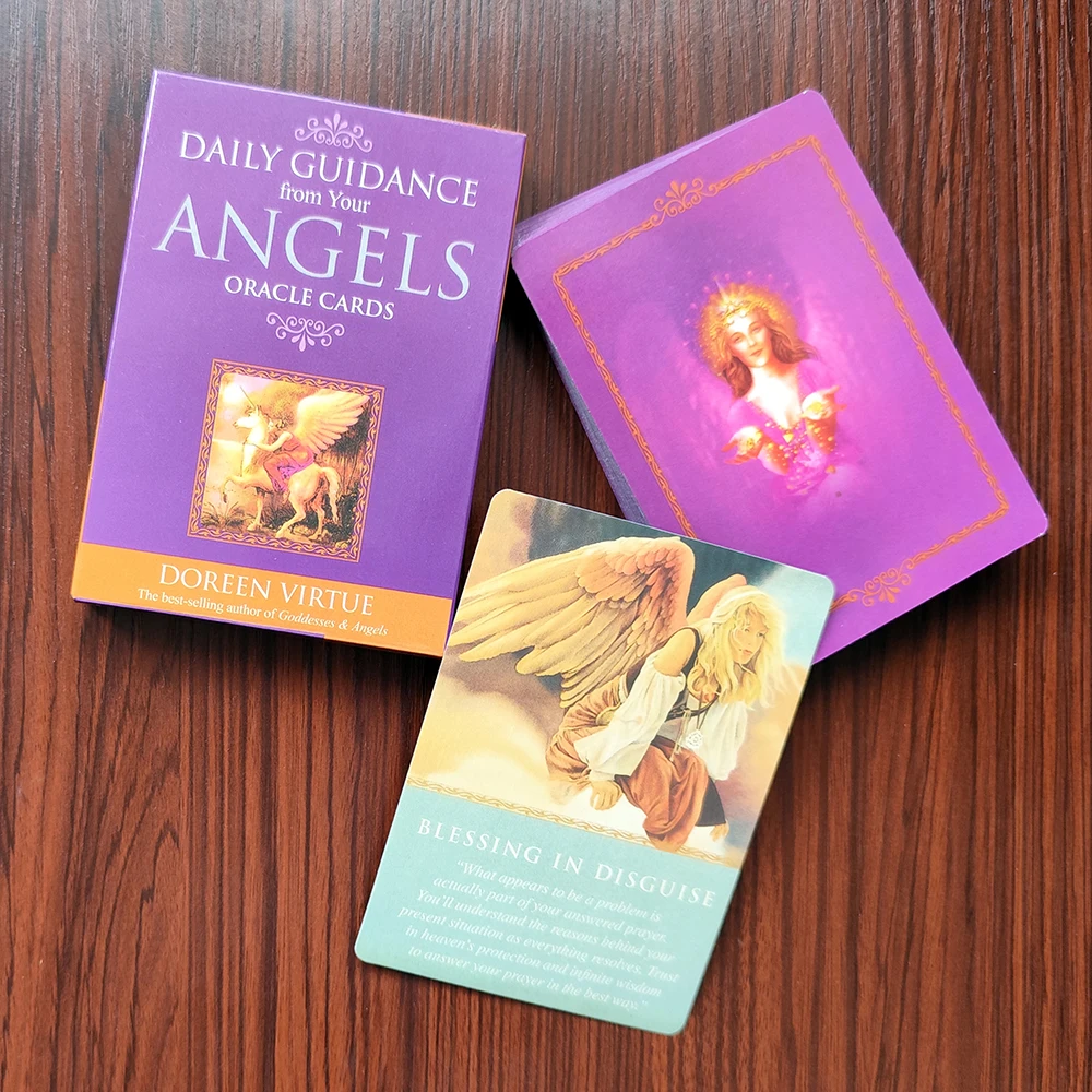 Daily Guidance from Your Angels Oracle Cards  for beginners as well as those experienced with divination cards