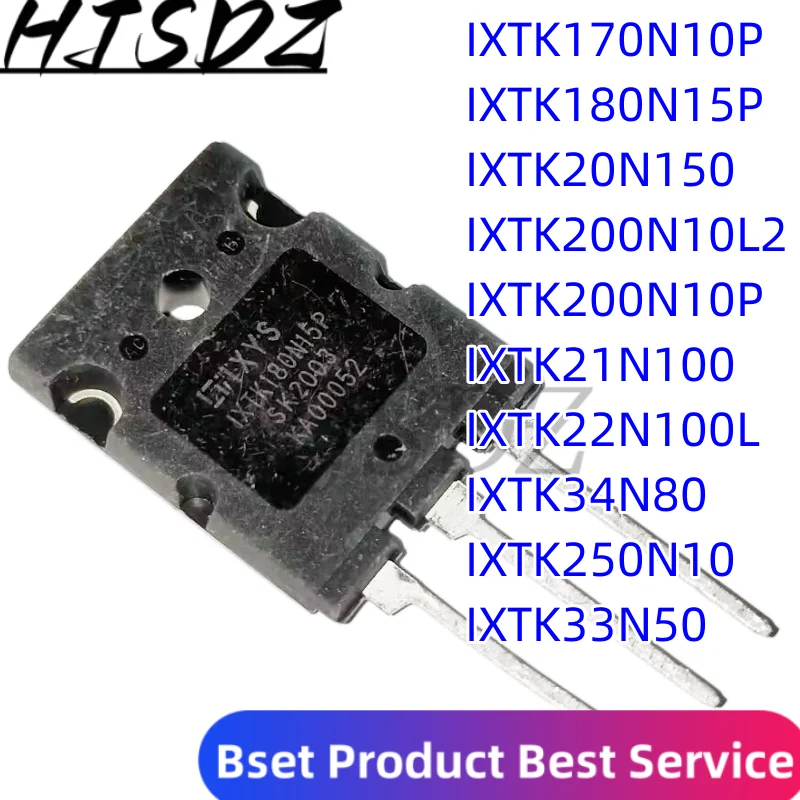 

5PCS IXTK170N10P IXTK180N15P IXTK20N150 IXTK200N10L2 IXTK200N10P IXTK21N100 IXTK22N100L IXTK250N10 IXTK33N50 IXTK34N80