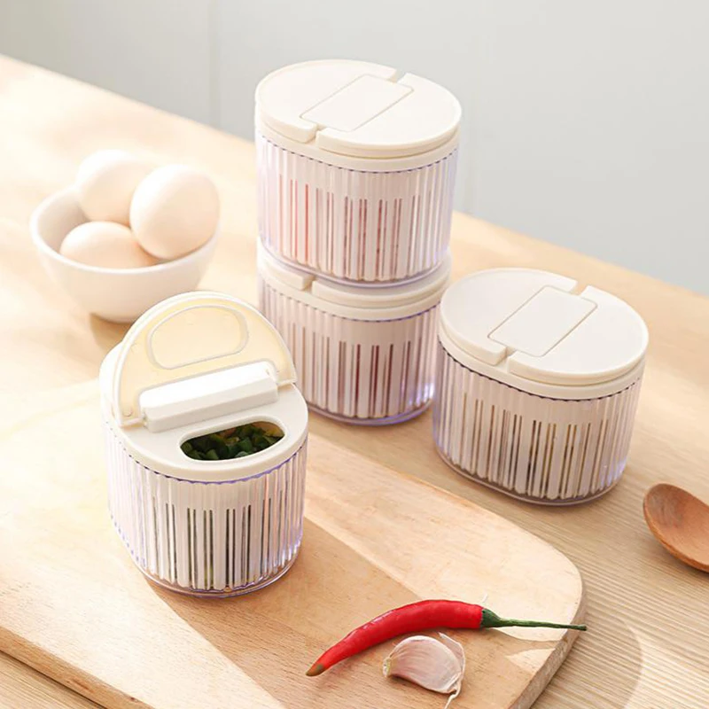 Kitchen Onion Ginger Garlic Storage Box Household Refrigerator With Lid Sealed Compartment Fresh-Keeping Box Sealed Box