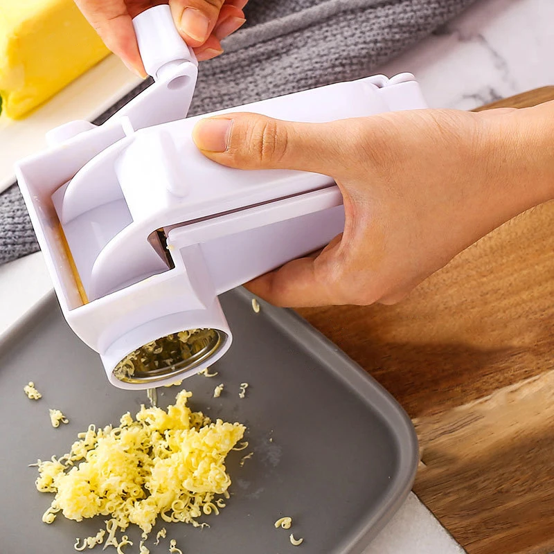 Kreative Manuelle Käse Dreh Reiben Butter Schokolade Hobel Cutter Praktische Edelstahl Reibe ABS Griff Küche Werkzeug