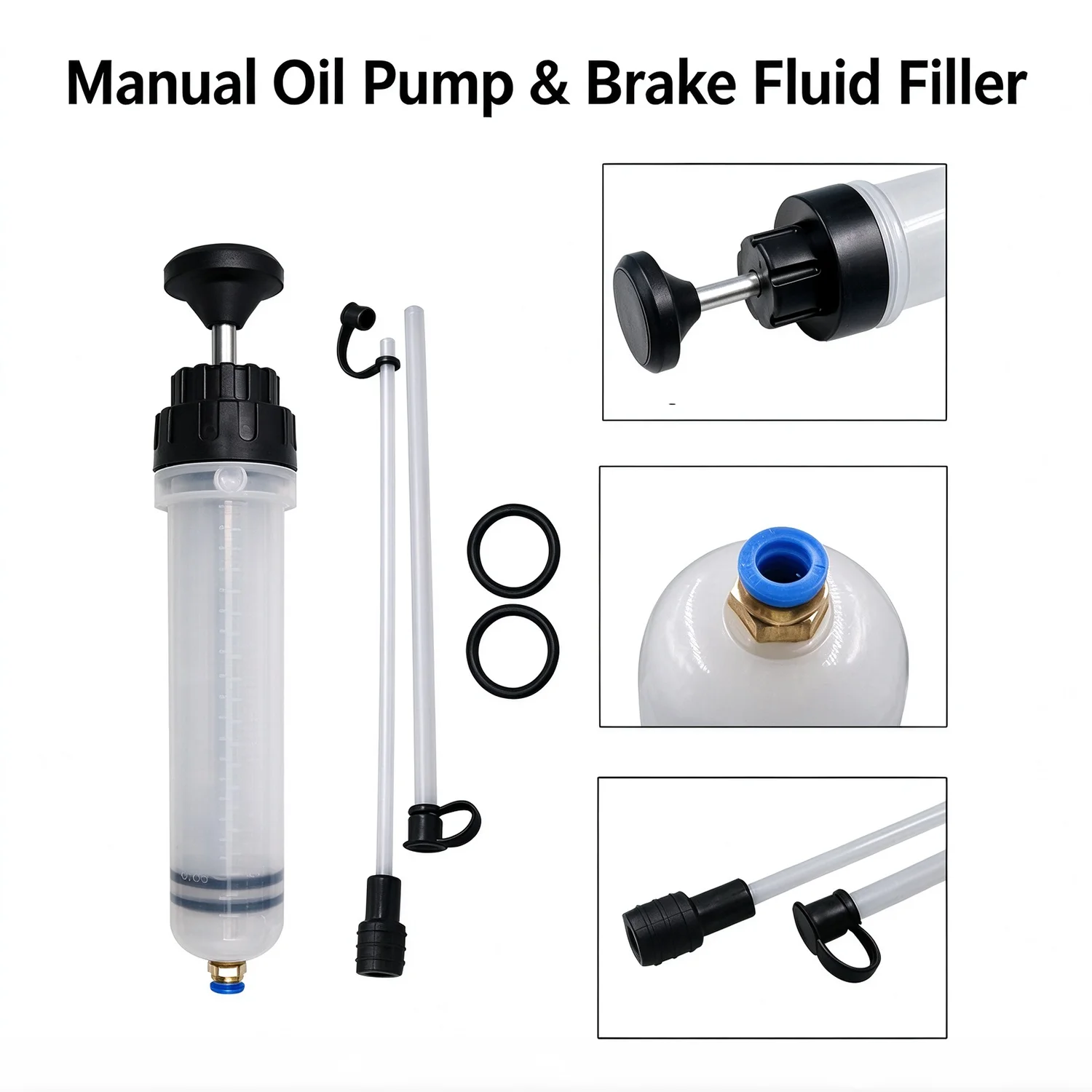 Bomba de jeringa manual para c - Brake Fluid reseña y precio