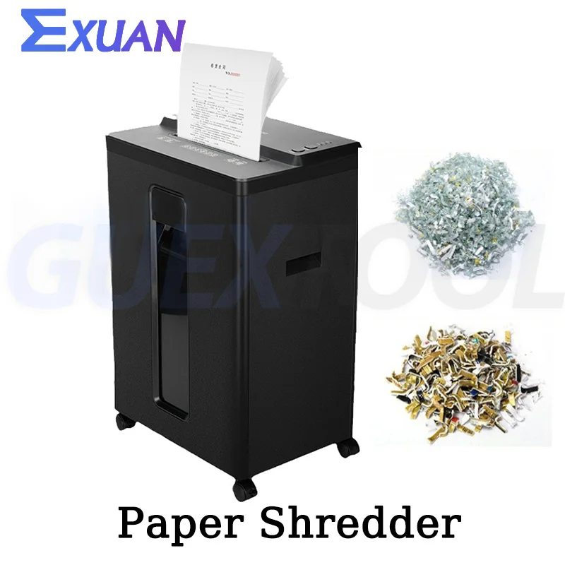 22L Perspective Paper Shredder Office Document Crosscut Shredder High Speed Cutting Machine  Electric Document Crosscut Shredder