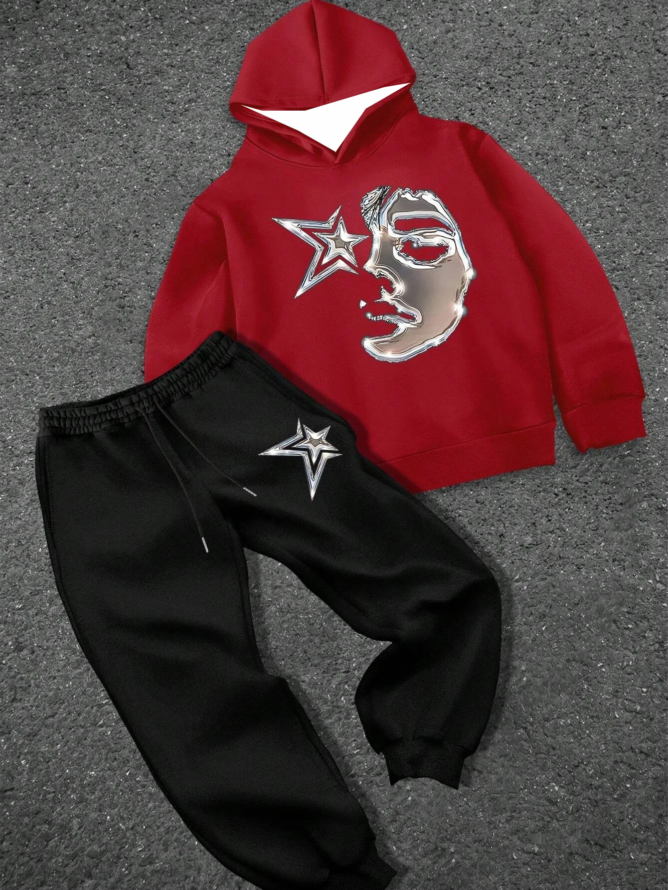 

2025-26 Classic Autumn/Winter Y2K Men's Sports Set 3D Printed Outdoor Leisure Hoodie Street Fashion Extra Large Sports Set