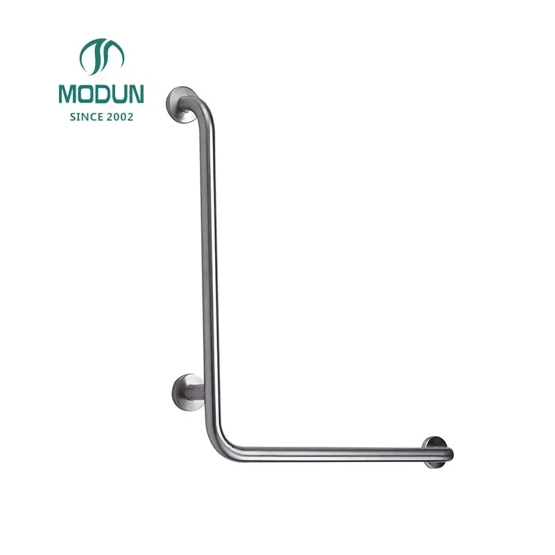 Guardian Hotel Public Toilet Bathroom Safety L-Shaped Handrails for Elderly 304 Stainless Steel Grab Bar