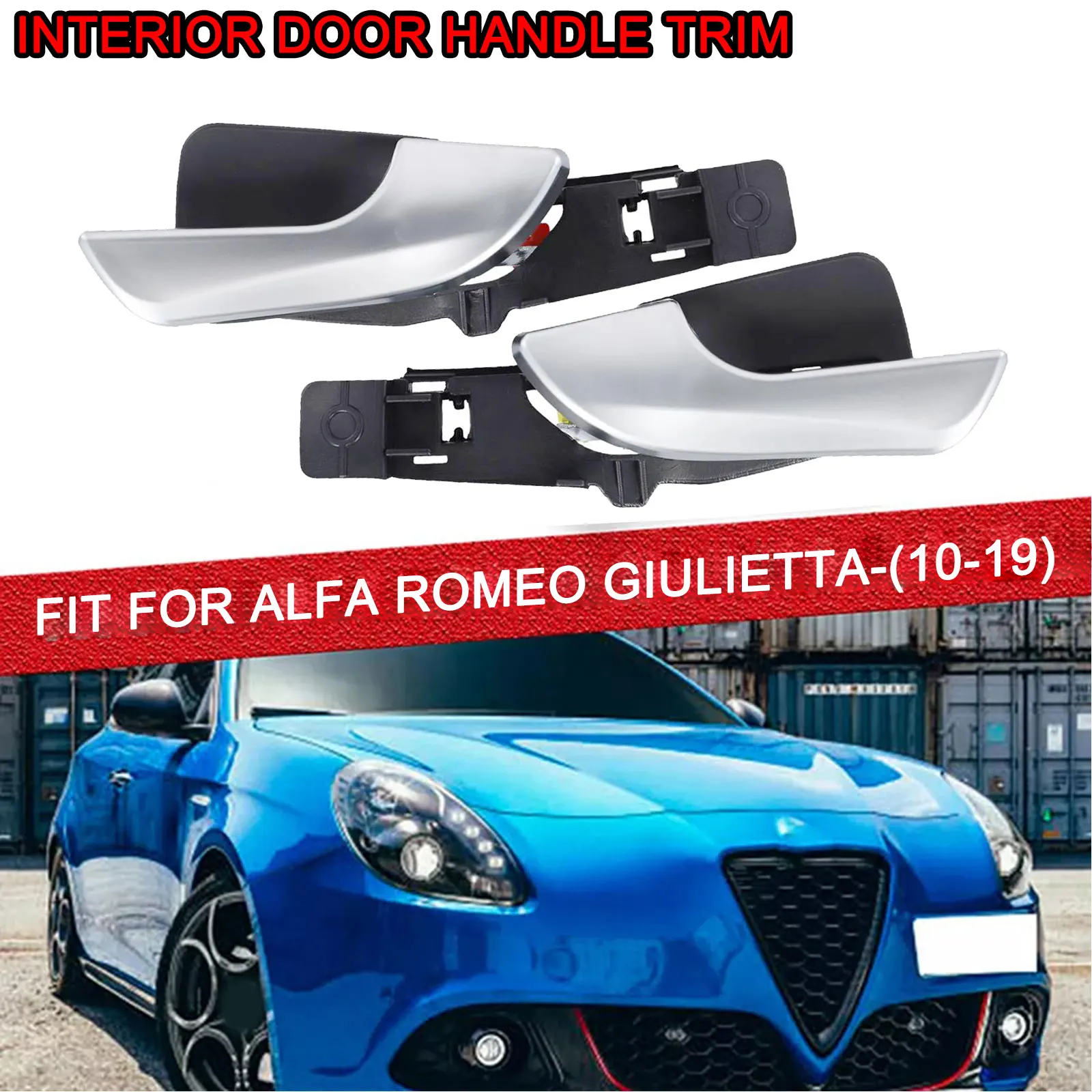 

For Car Interior As Picture Shows Front Interior Door Handle Car Door Handle Trim Easy Installation High Reliability