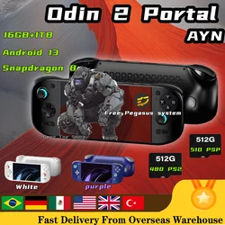 AYN Odin 2 Portal Retro Handheld Game Video Player Console 7 Inch 120HZ Screen Android 13 Bluetooth 16G+1TB PSP PS2 Gift 2 s