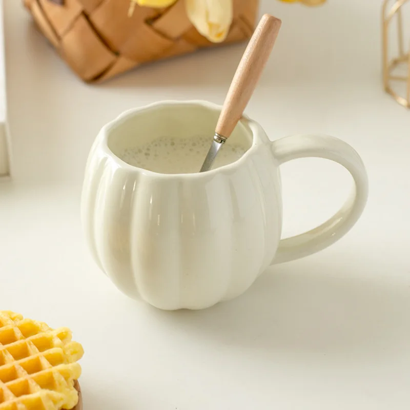 Simple Cute Creamic Coffeee Cup Creative Household MIlk Mug Korean Style Office Water Cups Kitchen Drinkware Adult Subtle Flaws