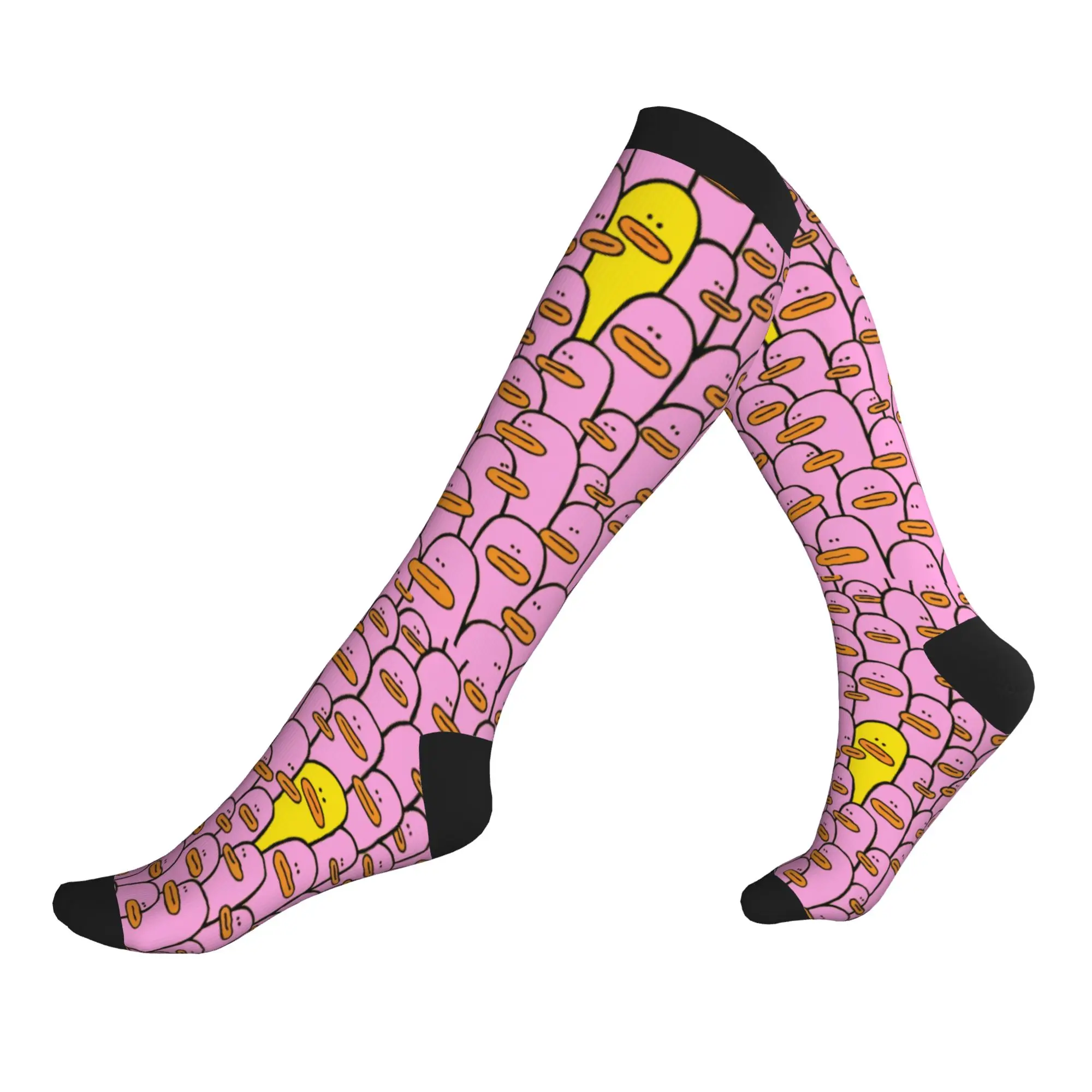 

Cartoon Animal Rubber Duck Dress Socks Men Women Warm Fashion Sports Compression Socks