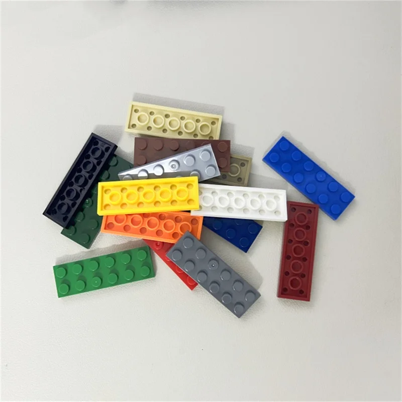 Lot 3795 Plate 2x6 Dots Thin Figures Brick Building Block Toy Compatible Educational Creative Size Gift DIY MOC