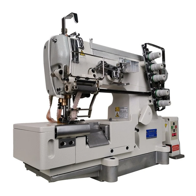 

Three-needle five-thread interlock sewing machine, upper lace elastic band computer direct drive hemming sewing machine