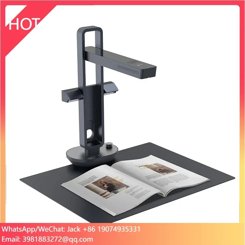 CZUR Shine Scanner per documenti portatile ultra intelligente Scanner per libri USB con OCR automatico piatto e desktop, fotocamera per desktop/laptop
