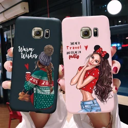 For Samsung Galaxy S7 egde case Cover for Samsung Galaxy S6 edge Case for Samsung S7 S6 G920F SM-G925F Cover Cute Silicon Fundas