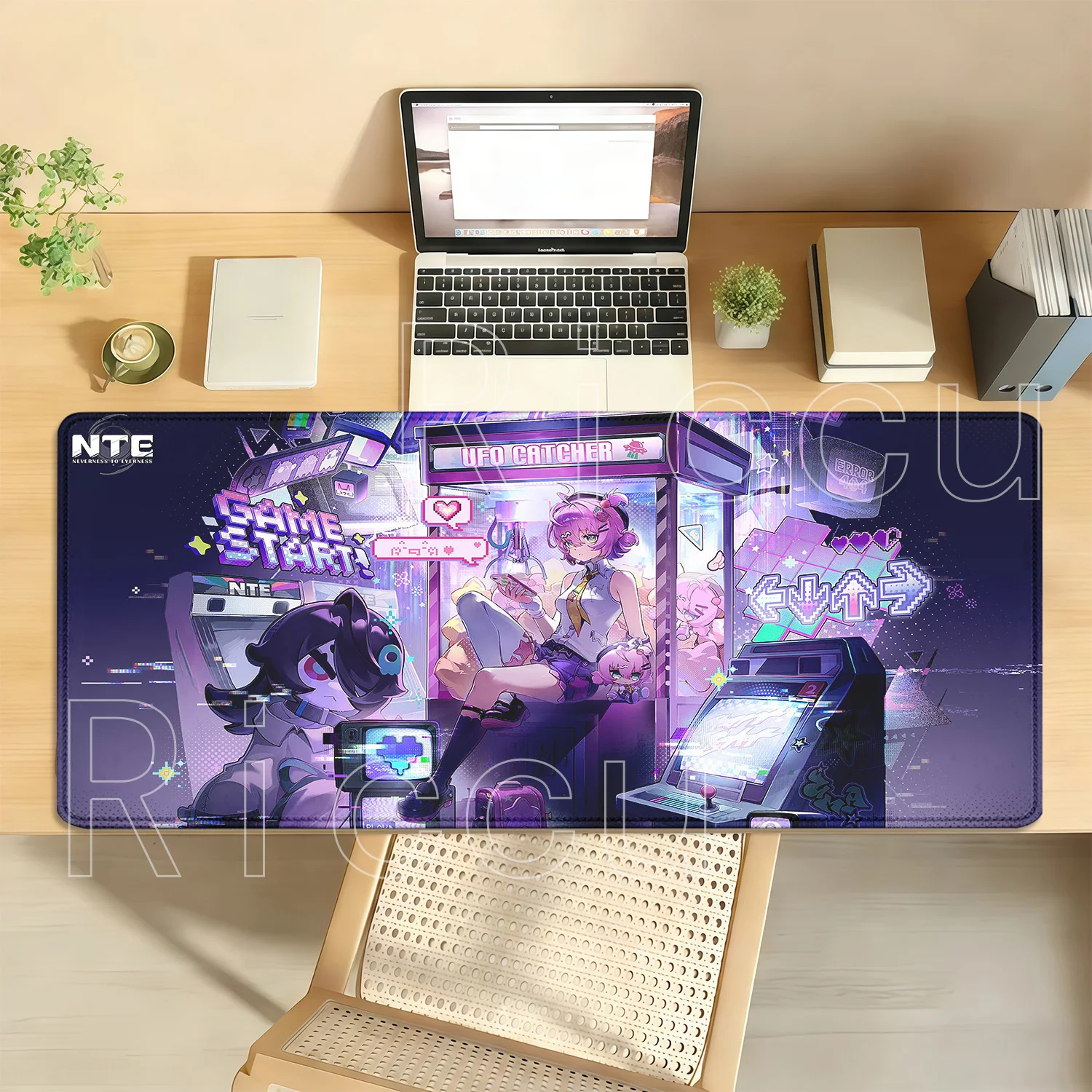 Linko Gaming Neverness To Everness NTE Anime Girl Mouse Pad Non-Slip Base Office Mousepad HD Printing Overlock ESports Desk Mat