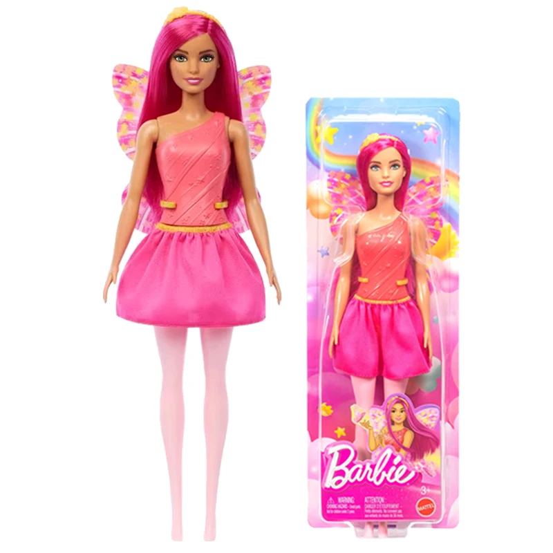 Barbie Fashionista HJT03 Robe imprimée marbre avec taches de rousseur avec ensemble de mode et accessoires, jouet +3 ans