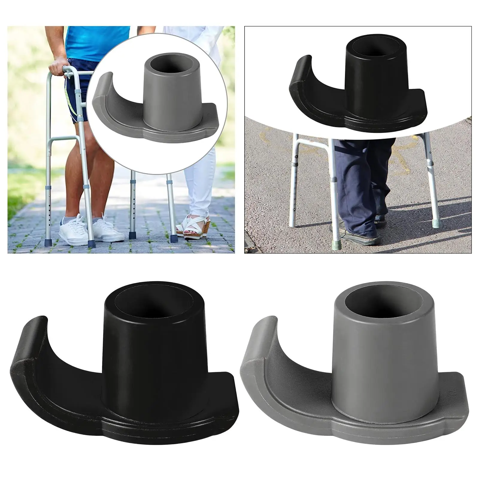 Walker Glide Skis Walker Sliders Coaster Skis Feet Rubber Tips Cap Walker Accessories, Adult Seniors Mobility Walking Tool Parts