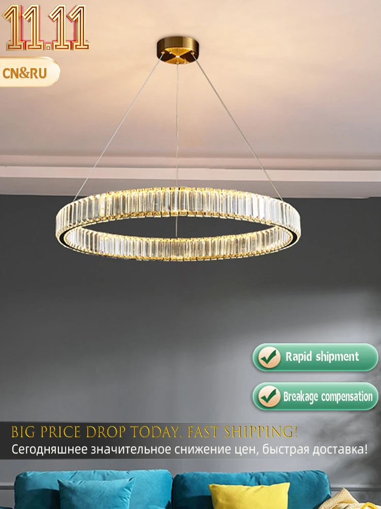 

Luxury crystal chandelier,LED chandelier Modern Living Room Bedroom Ceiling Chandelier Restaurant Light Crystal pendant lamp