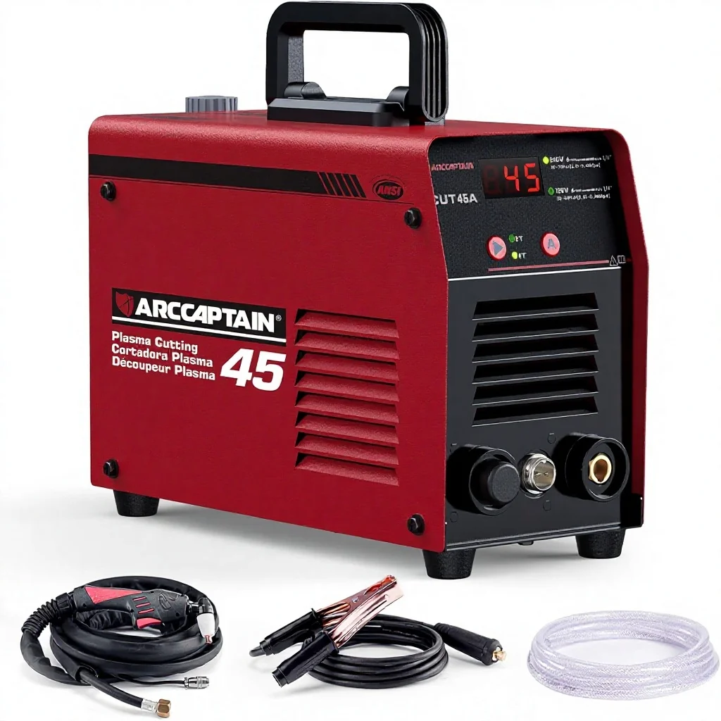 45Amp Dual Voltage 110V/220V Digital Display IGBT Inverter Plasma Cutter Machine with 2T/4T Function