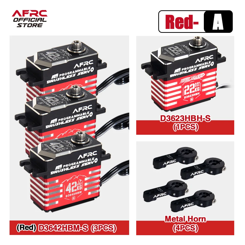 AFRC Professional Helicopter Brushless Servo Kit For ALIGN 600 OXY5 MEG, SAB GOBLIN RAW 700, 450-700 Class Helicopters Upgrading