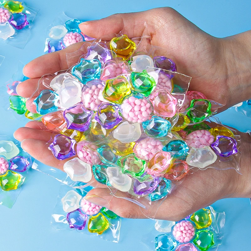 7-Chamber Concentrated Laundry Beads 7-in-1 Fragrance Capsules Clean Stains And Remove Odors Dissolves In Water No Residue