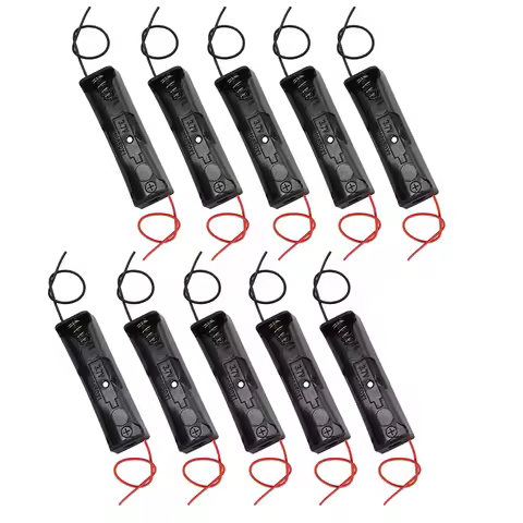 10pcs 18650 Battery Holder Single 1x 3.7V 18650 Battery Holder 18650 Battery Holder with Wires
