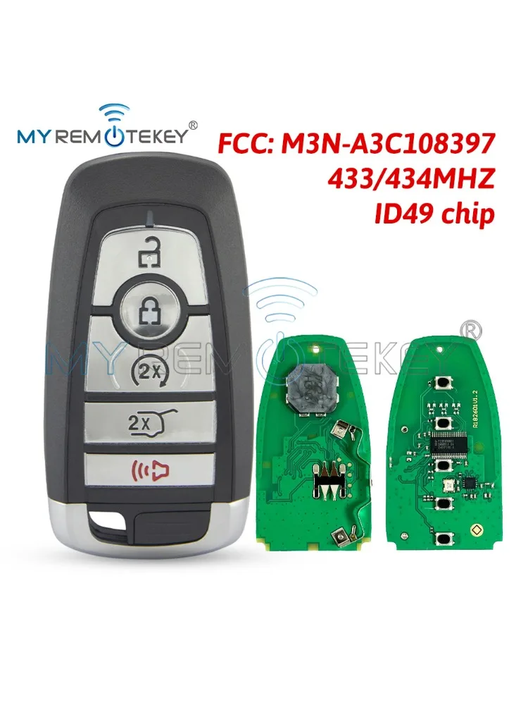 MYREMOTEKEY Inteligentny kluczyk 902Mhz ID49 z chipem NXP do Ford Edge Expedition Explorer Escape Lincoln Aviator M3N-A2C931426 — 2