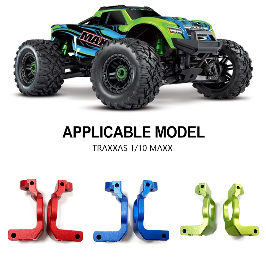 Moyeux 1/10 C en alliage d'aluminium, pièce de mise à niveau RC, blocs de roulettes de poids lourds pour MAXX RC, accessoires de voiture RC, 2 pièces