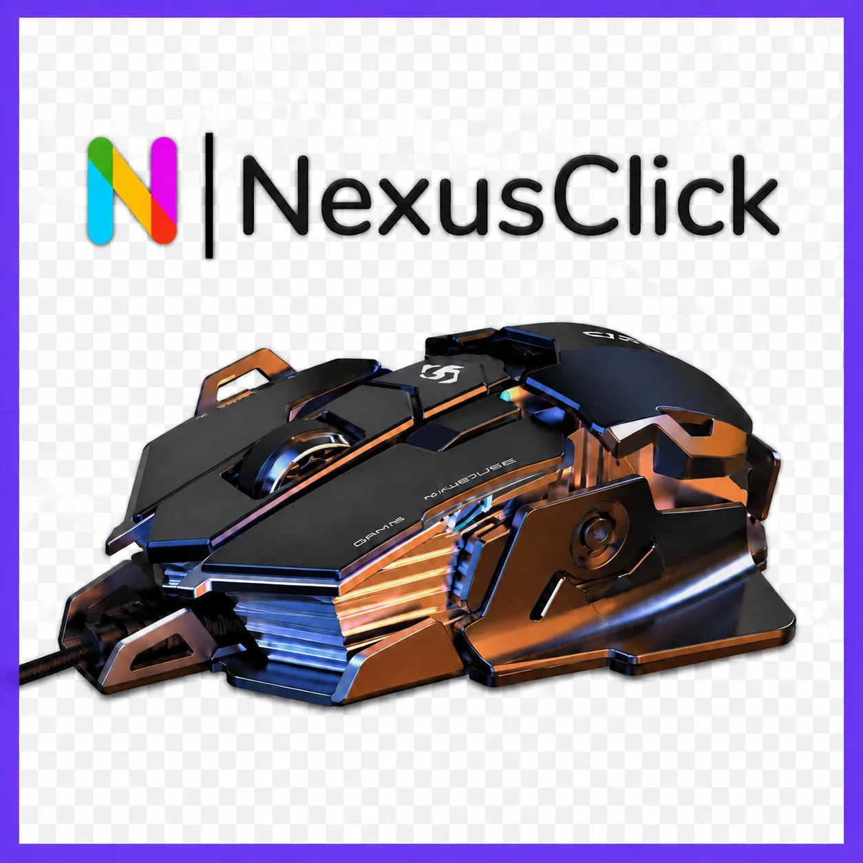Wired Esports Gaming Mouse,12800DPI Adjustable 7 Programmable Buttons RGB Backlit Ergonomic Design Precise Optical PC Mouse
