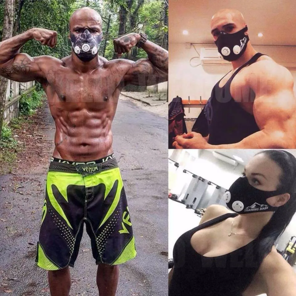 Training Mask 3.0 Oxygen Sports Fitness Running Mask for Elevation High Altitude Riding Workout  Breathing Cycling Training Mask