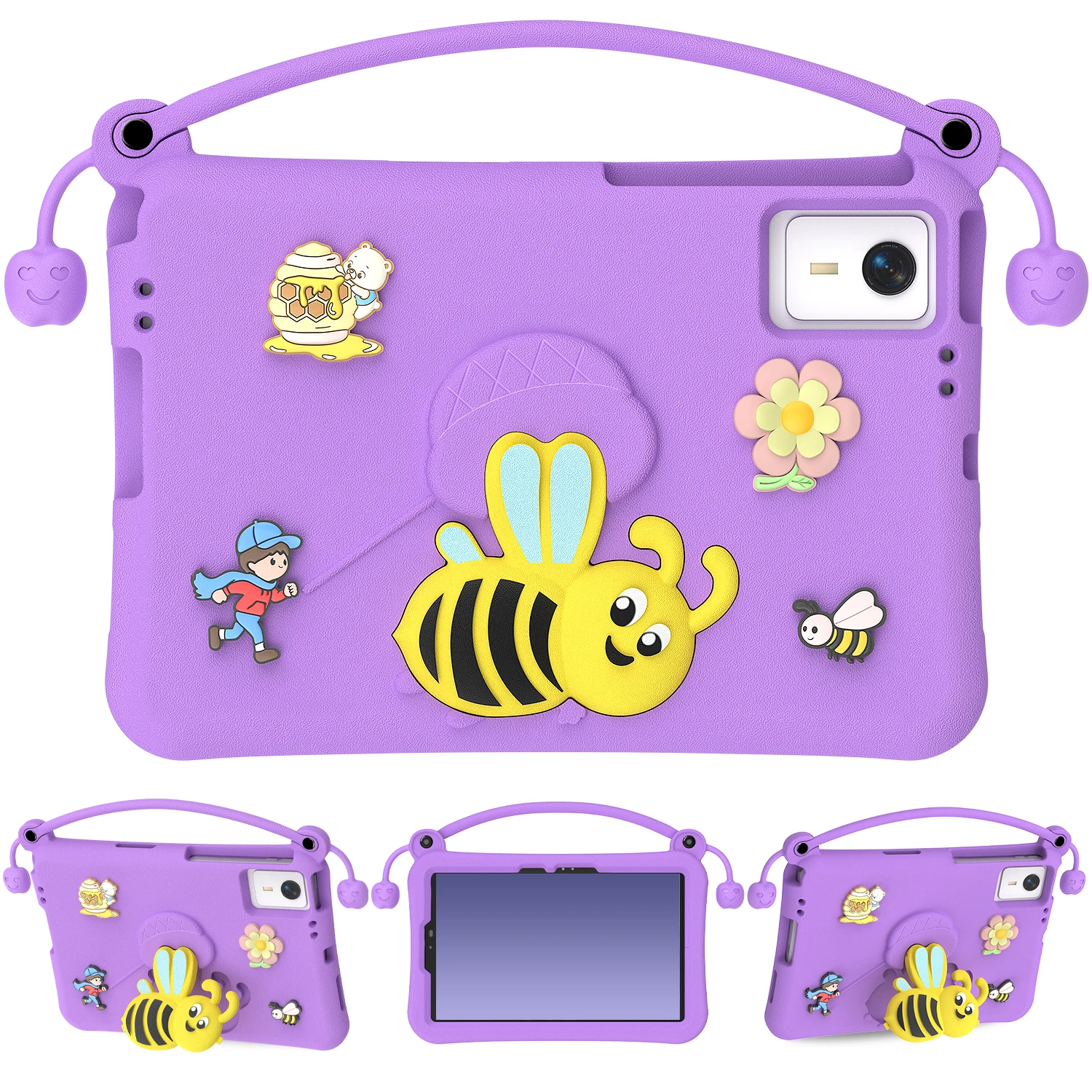 Bee Eva Case for Redmi Pad 2 2025 11 Inch Red Mi Pad SE 11 Protective Case for Xiaomi Pad 5 6 Pro Shockproof Stand Tablet Cover