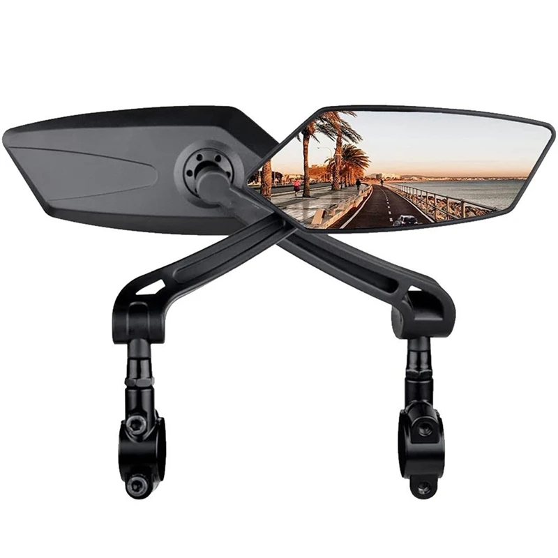 Bicycle Rear View Mirror Bike Cycling Clear Wide Range Back Sight Rearview Reflector Adjustable Left Right Mirror