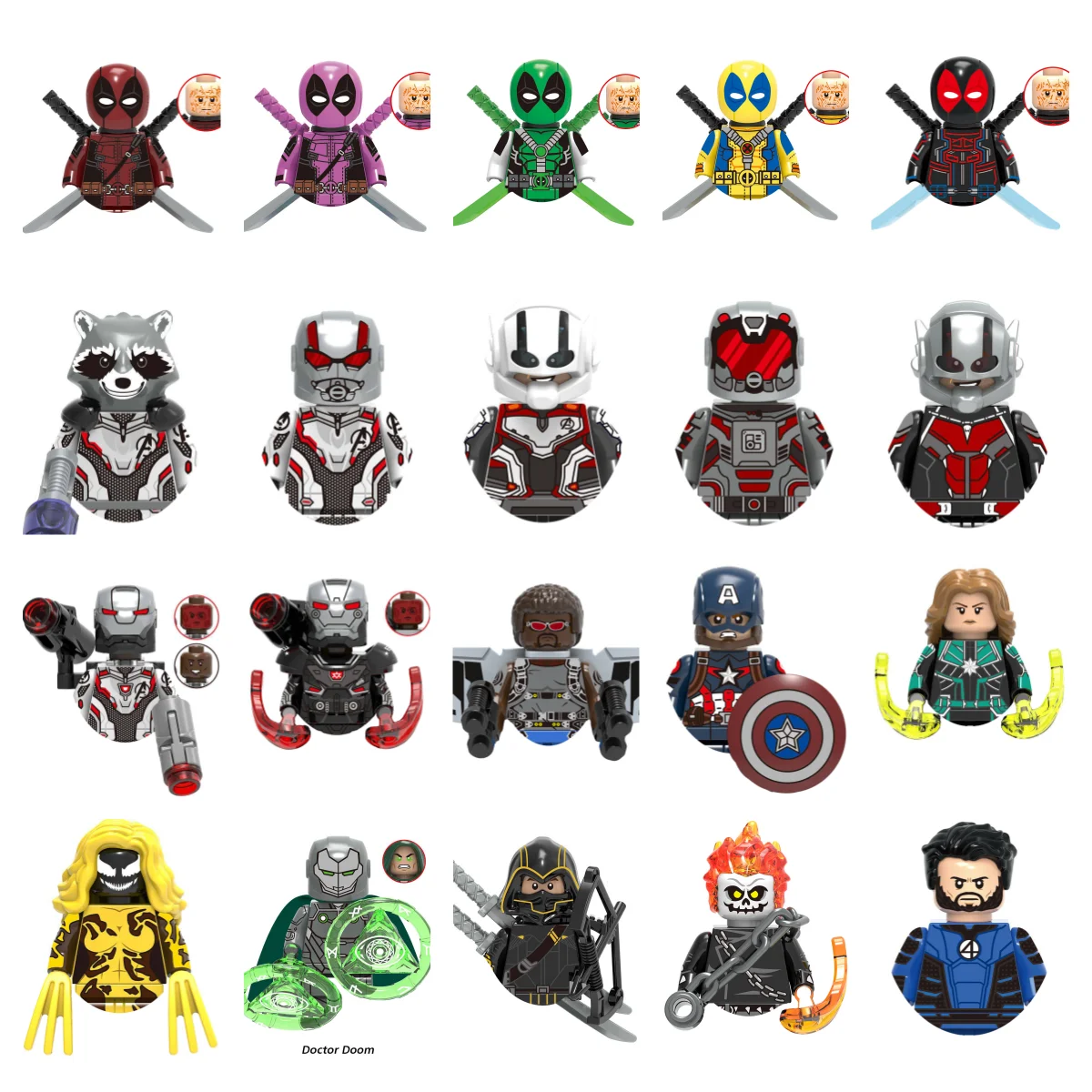 マーベルアベンジャーズのアクションフィギュア,スーパーヒーローの組み立て,ビルディングブロックのおもちゃ,子供向けのアニメギフト,新しい,トレンディ