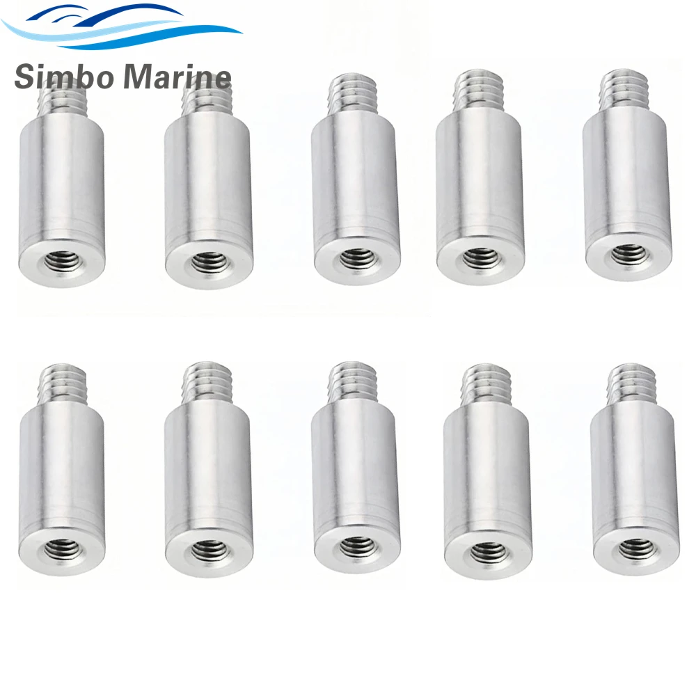 10Pcs Boat Anodes Zinc Pencil Rod Volvo Penta Marine Engine 3838499 800476 804107 838929 858501 18-6001