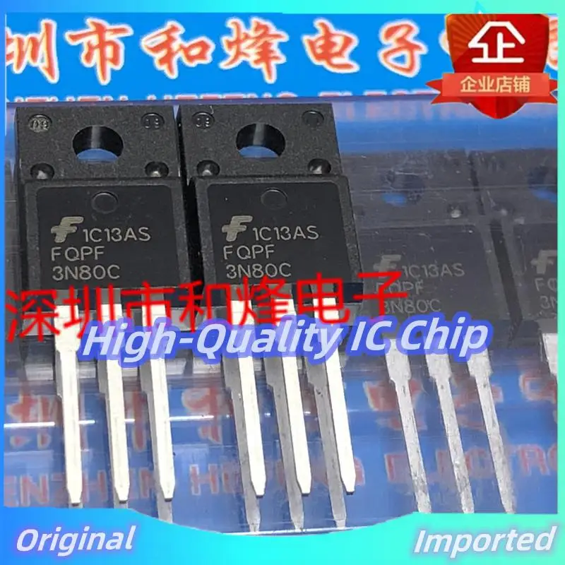 10PCS-30PCS  FQPF3N80C  TO-220F 800V 3A   Best QualityFast Shipping  Best Quality