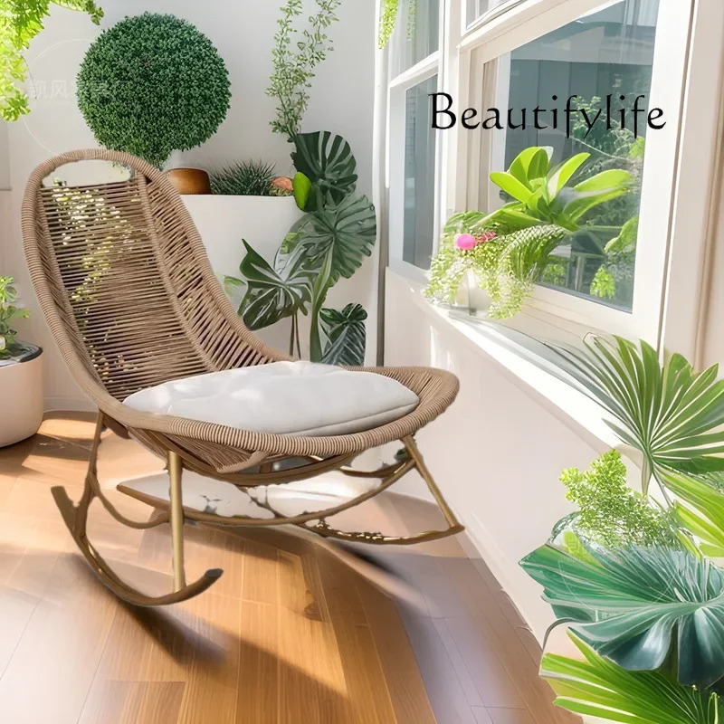 

Balcony Casual rattan recliner Home living room Lazy courtyard Designer fashion and high sense