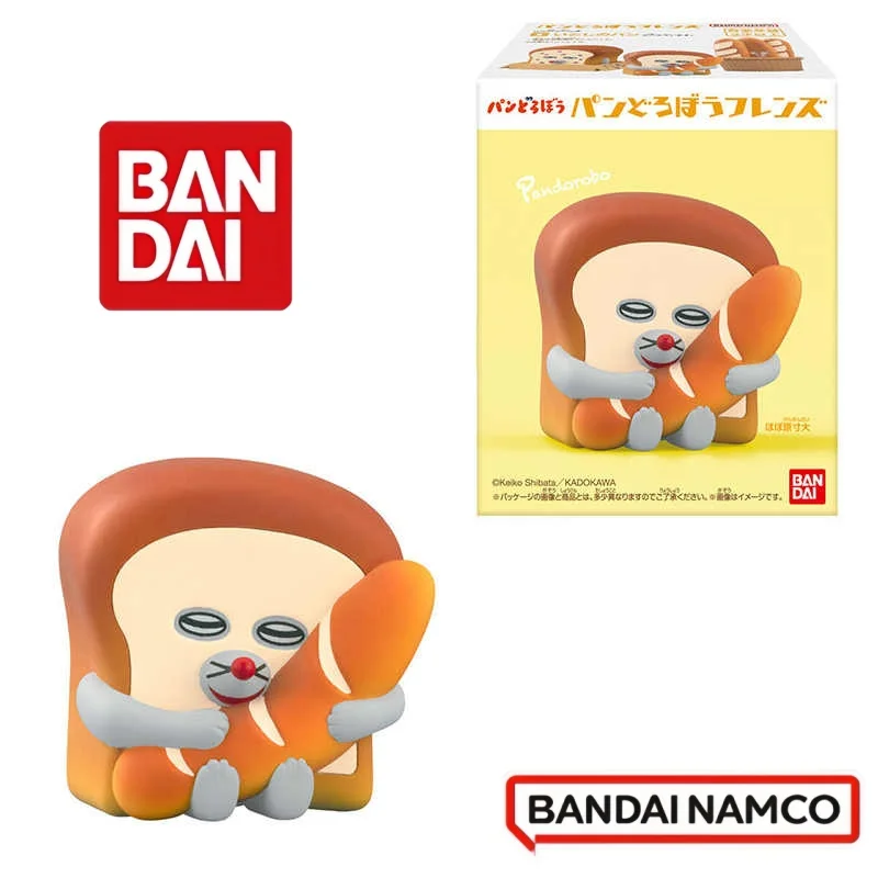 Bandai Bread Thief Mystery Blind Box Bread Friends Series Mimic Mini Figurines de collection Rice Ball Bread Man pour les fans d'anime