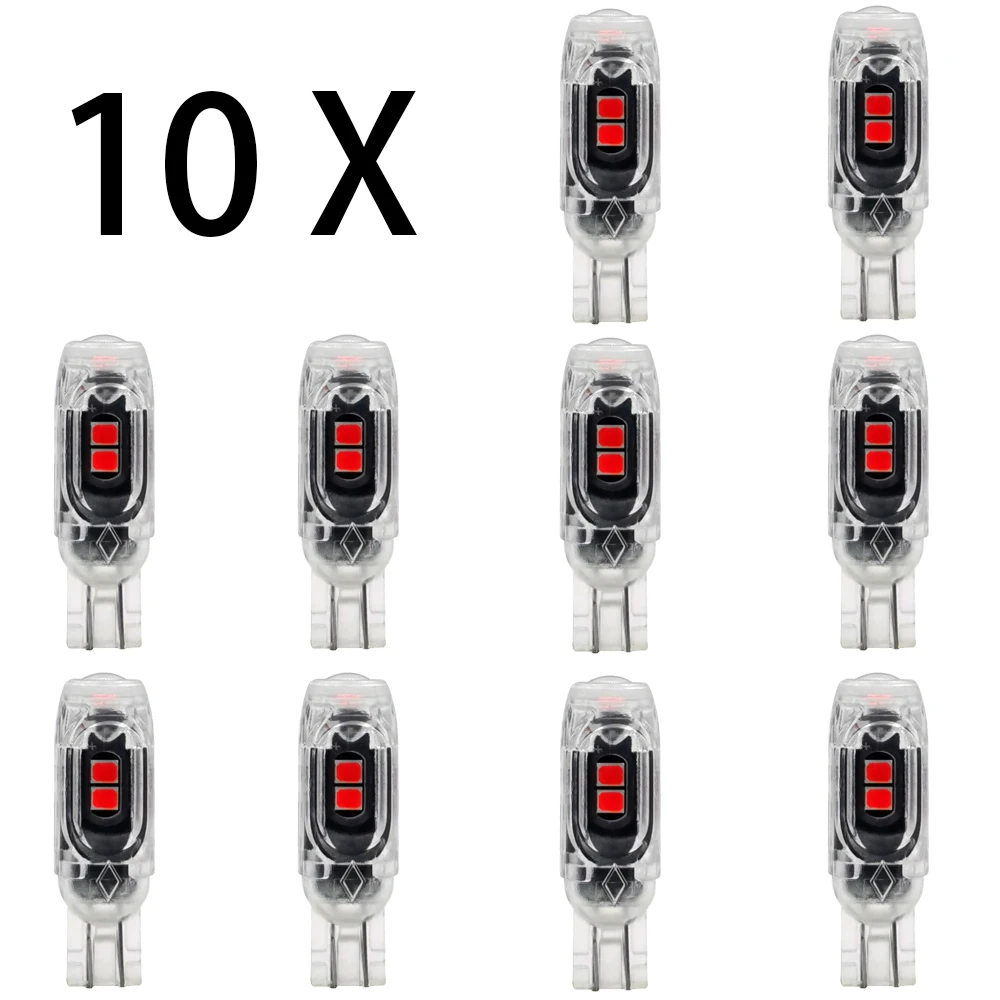 

2/5/10pcs T10 W5W LED Bulb CANBUS 12V 2835-5SMD 6500K White Car Interior Dome Trunk License Plate Courtesy Light Clearance Lamp
