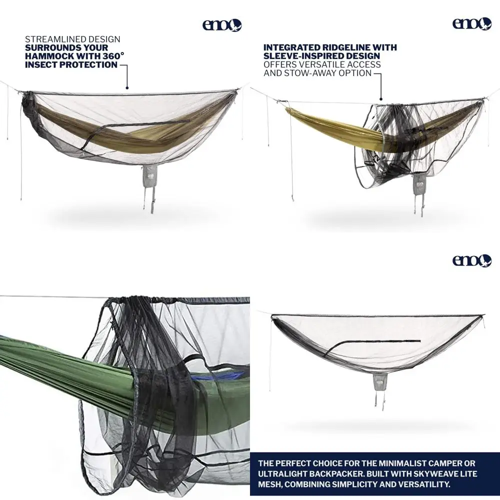 

Ultralight Mesh Hammock Bug Protection Shelter