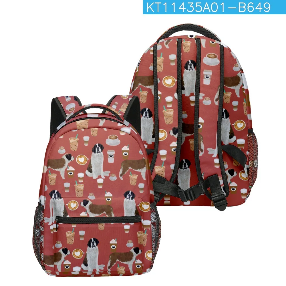 

Cartoon Popular Novelty Funny dog student Bookbag Notebook Backpacks 3D Print Oxford Waterproof Boys/Girls Travel Backpacks