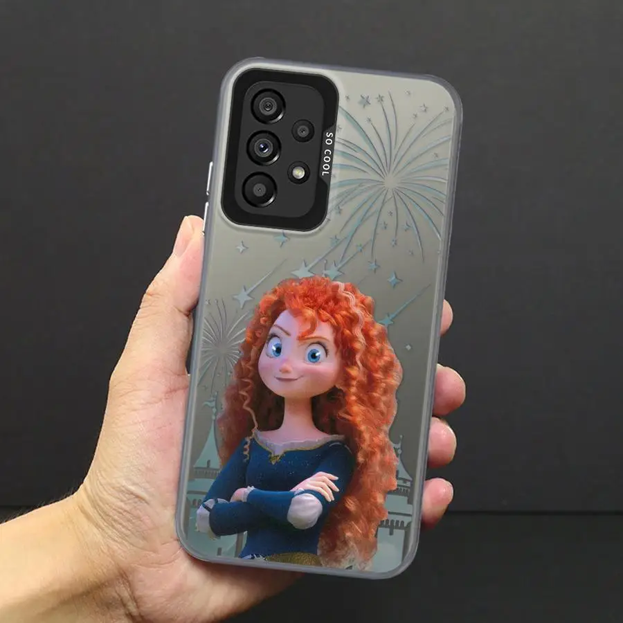 Disney Princess Fashion Phone Case for Samsung Galaxy A15 A25 A72 A51 A52 A71 4G A54 A73 A55 A53 A52s 5G Shockproof Mobile Case