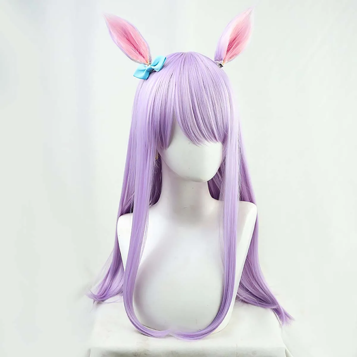 Juego Halloween Live Show Pretty Derby Mejiro McQueen Cosplay peluca púrpura con orejas