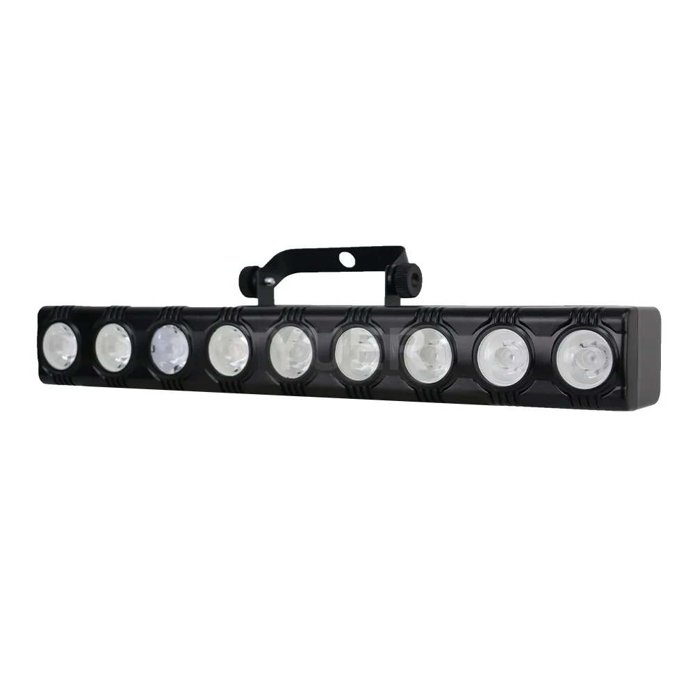 9x12W LED Amber COB Gold Beam Wash Effect Bar Light Remote Control Stage Light Strobe Horse Racing Party Dj Disco Bar DMX
