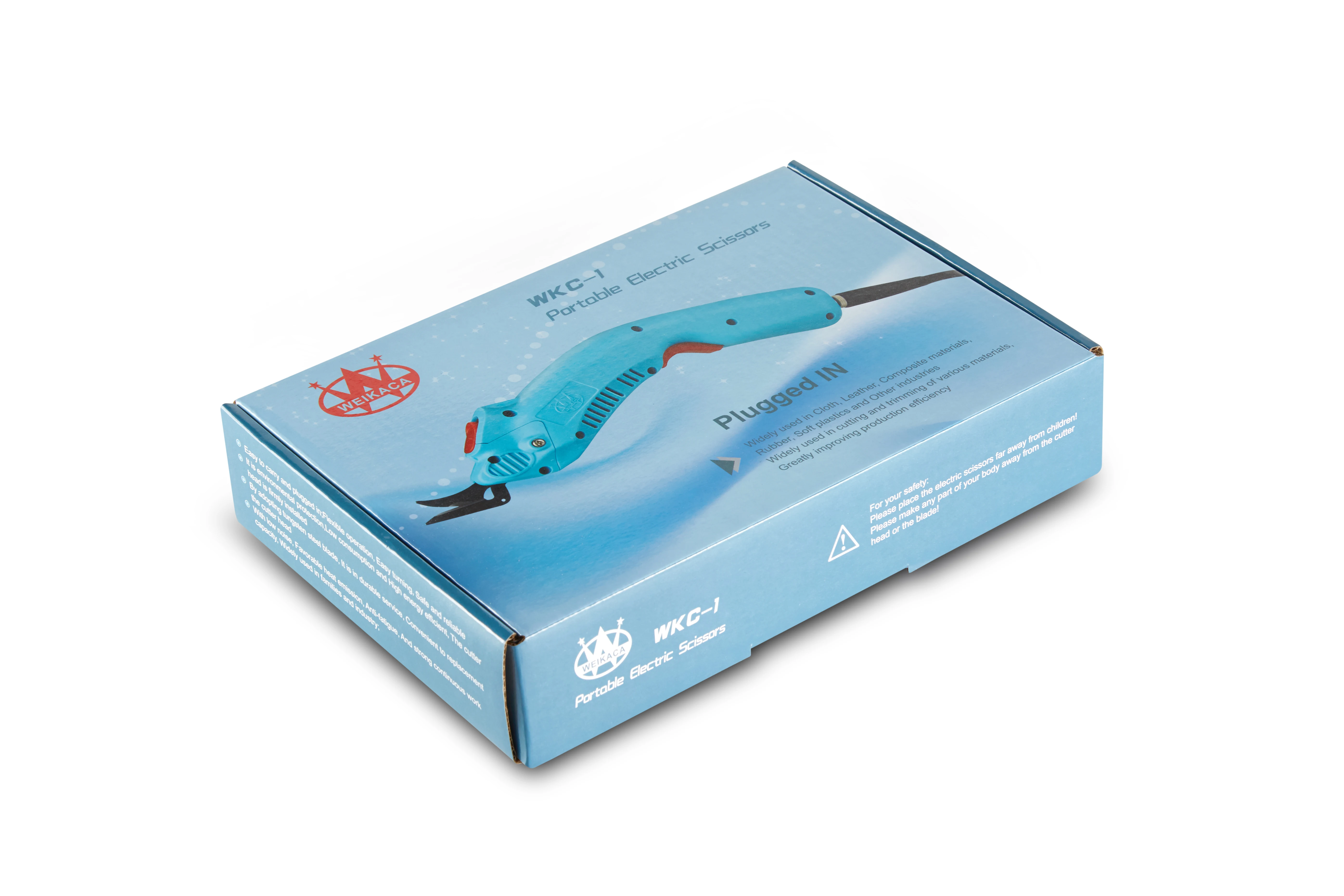 مقص سلكي كهربائي موصول في مقص قطع القماش