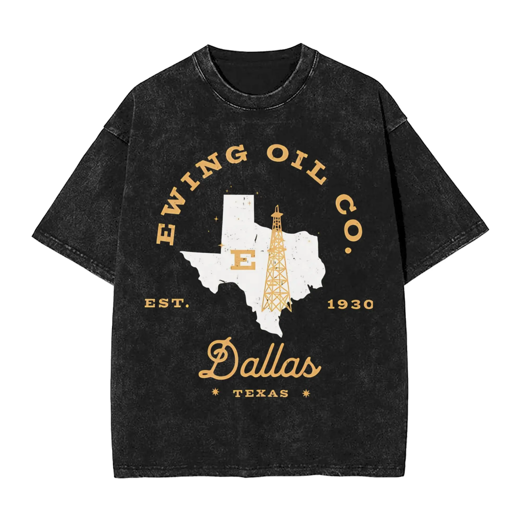 Summer Ewing Oil Co. Dallas 70s TV Show  Washed Shirts Merch Oversize T-Shirts  for Men Women Tee