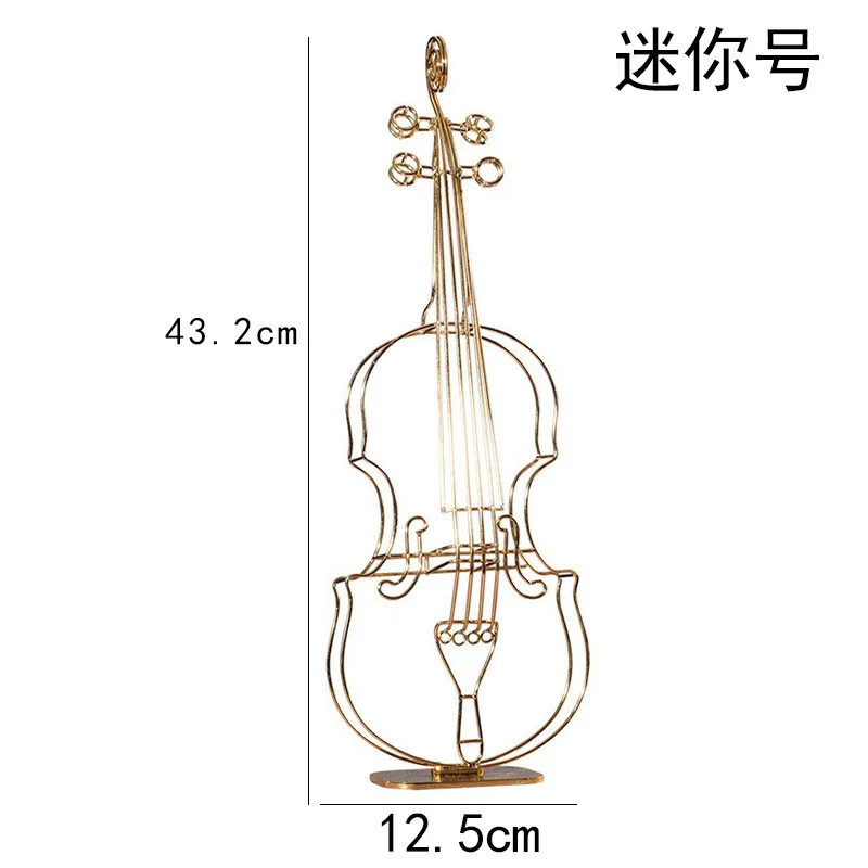 European violin ornament, high-end sense creative home art, metal decoration gifts, handicrafts