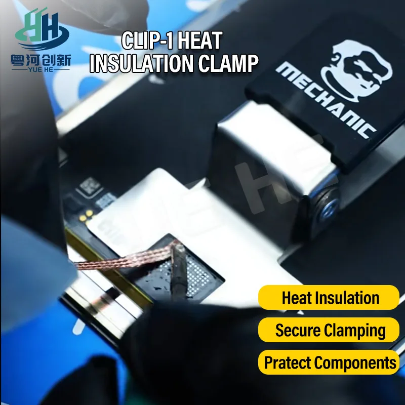 MECHANIC CLIP‑1 Heat Insulation Clamp for IC Soldering FPC Flexible Cable Fixed Clamp High Temperature Resistant Repair Tools