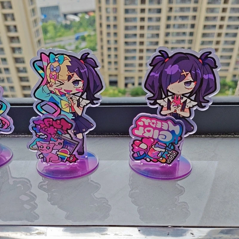 게임 NEEDY GIRL OVERDOSE 레인 아메 칸게 코스프레 피규어 스탠드 귀여운 아크릴 스탠딩 플레이트 장식 소품